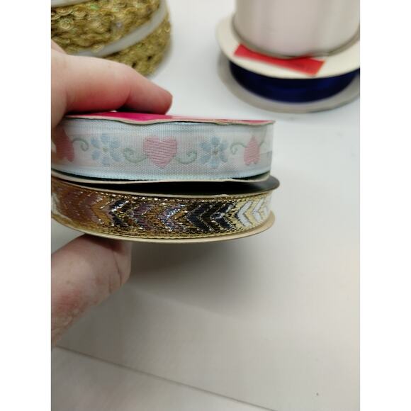 Lot of Craft 13 Lace Ribbon Trim Spools for Crafting Sewing Junk Journal Etc - Picture 7 of 15